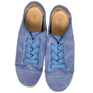 Vionic Orthaheel Jean Suede Periwinkle Blue 8  Sneaker Comfort Shoes
